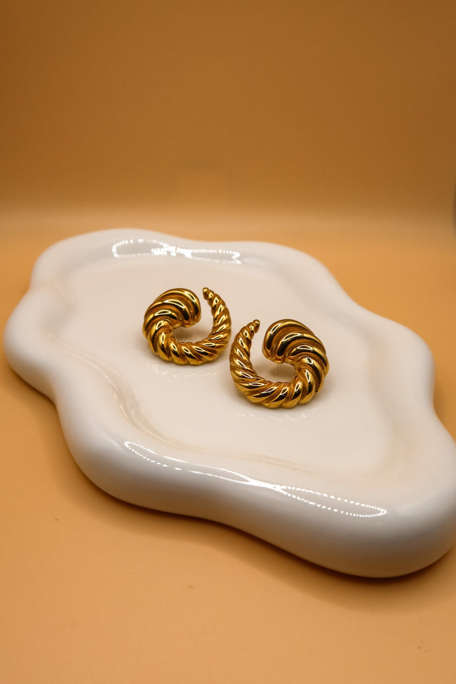 Crescent Roll Earring