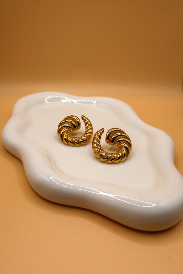 Crescent Roll Earring